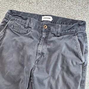 Taylor Stitch Pants Mens 30 Gray Chino Slim Fit Stretch Organic Cotton Twill